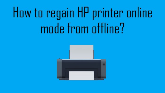 troubleshoot hp printer offline